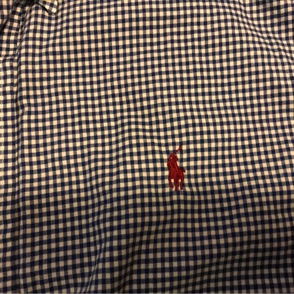 Ralph Lauren Gingham print Mens Button Up Shirt - Picture 4 of 4